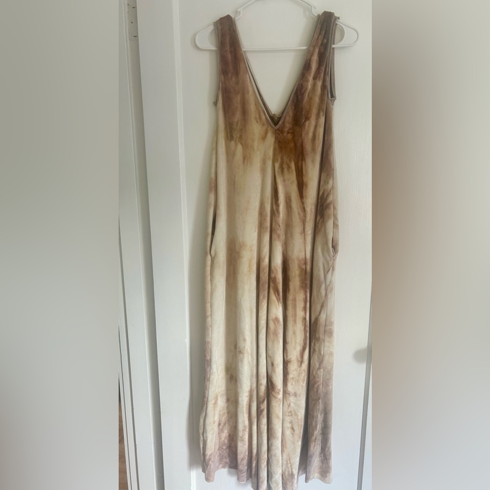 Sinew Moon Jumpsuit Hand-made tie-dye
